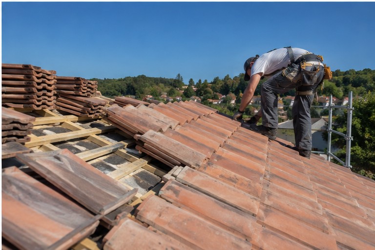 Couvreur à Segonzac - chantier toiture 4